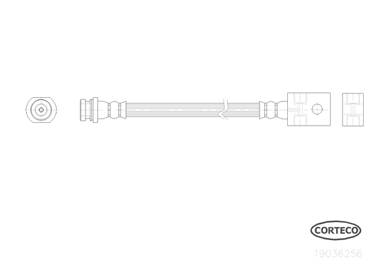 CORTECO 19036256 Flessibile del freno-Flessibile del freno-Ricambi Euro