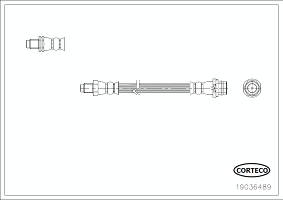 CORTECO 19036489 Flessibile del freno