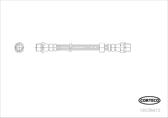 CORTECO 19036612 Flessibile del freno-Flessibile del freno-Ricambi Euro