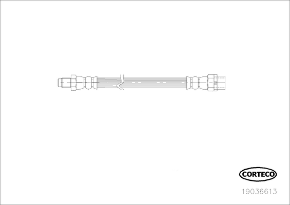 CORTECO 19036613 Flessibile del freno-Flessibile del freno-Ricambi Euro