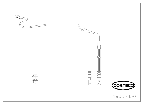 CORTECO 19036850 Flessibile del freno-Flessibile del freno-Ricambi Euro