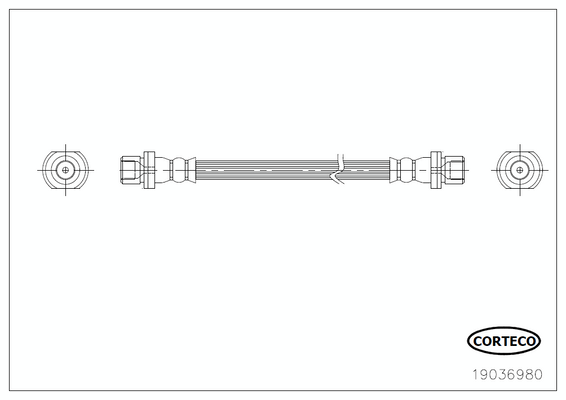 CORTECO 19036980 Flessibile del freno-Flessibile del freno-Ricambi Euro