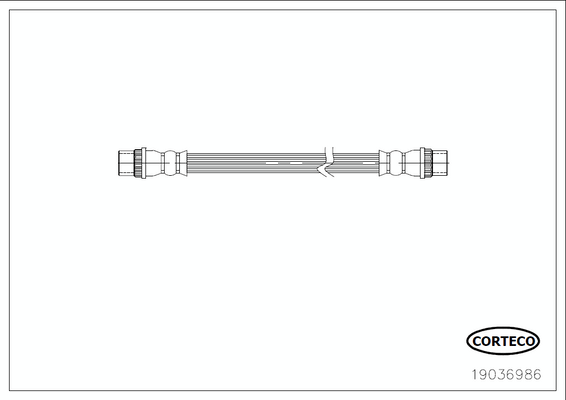 CORTECO 19036986 Flessibile del freno-Flessibile del freno-Ricambi Euro