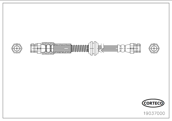 CORTECO 19037000 Flessibile del freno