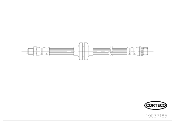 CORTECO 19037185 Flessibile del freno-Flessibile del freno-Ricambi Euro