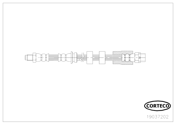 CORTECO 19037202 Flessibile del freno-Flessibile del freno-Ricambi Euro