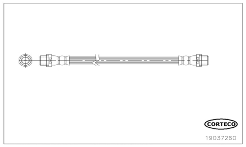 CORTECO 19037260 Flessibile del freno