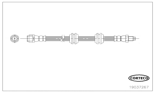 CORTECO 19037267 Flessibile del freno-Flessibile del freno-Ricambi Euro