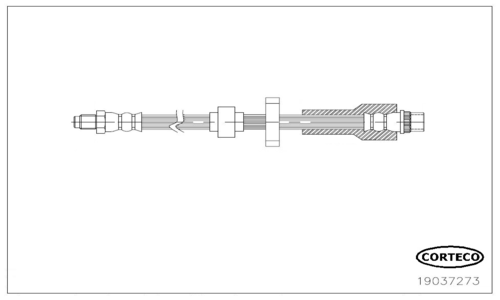 CORTECO 19037273 Flessibile del freno