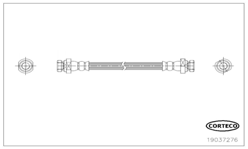 CORTECO 19037276 Flessibile del freno-Flessibile del freno-Ricambi Euro