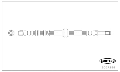 CORTECO 19037288 Flessibile del freno-Flessibile del freno-Ricambi Euro