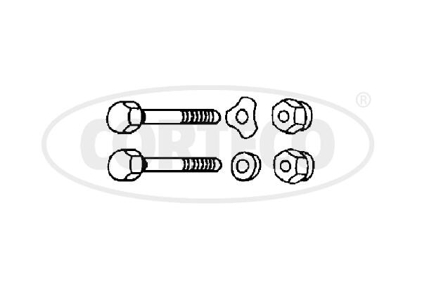 CORTECO 49397801 Repair Kit, control arm Rear Axle Left Rear Axle Lower Rear Axle Right for MERCEDES-BENZ