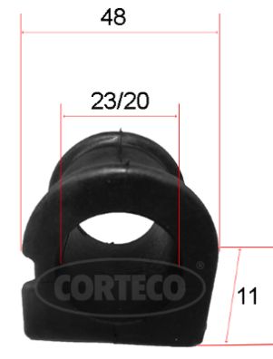 CORTECO 49371588 Supporto, Stabilizzatore