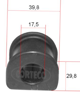 CORTECO 49371775 Supporto, Stabilizzatore-Supporto, Stabilizzatore-Ricambi Euro