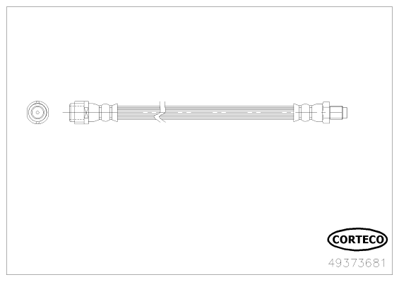 CORTECO 49373681 Flessibile del freno-Flessibile del freno-Ricambi Euro