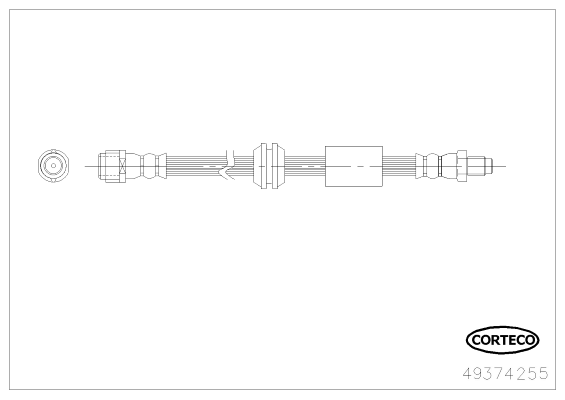 CORTECO 49374255 Flessibile del freno-Flessibile del freno-Ricambi Euro