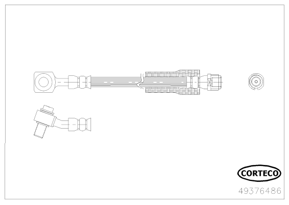 CORTECO 49376486 Flessibile del freno-Flessibile del freno-Ricambi Euro