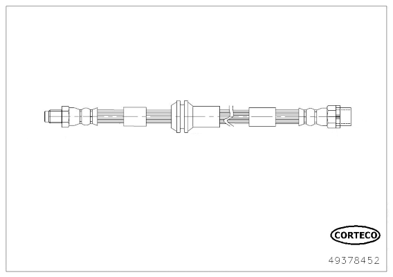 CORTECO 49378452 Flessibile del freno-Flessibile del freno-Ricambi Euro