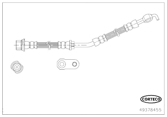 CORTECO 49378455 Flessibile del freno-Flessibile del freno-Ricambi Euro