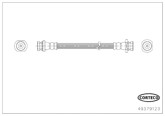 CORTECO 49379123 Flessibile del freno