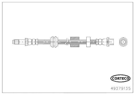 CORTECO 49379135 Flessibile del freno