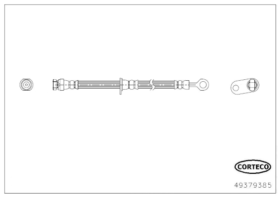 CORTECO 49379385 Flessibile del freno