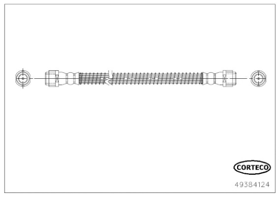 CORTECO 49384124 Flessibile del freno-Flessibile del freno-Ricambi Euro