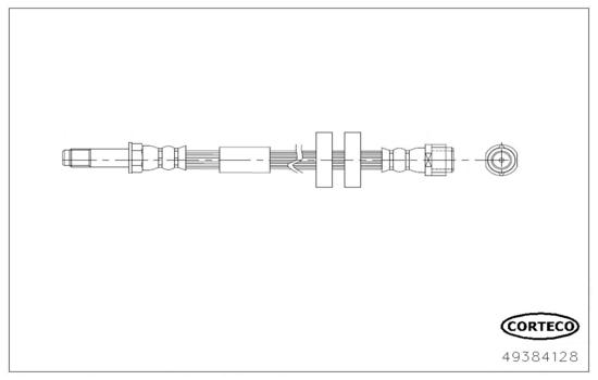 CORTECO 49384128 Flessibile del freno-Flessibile del freno-Ricambi Euro