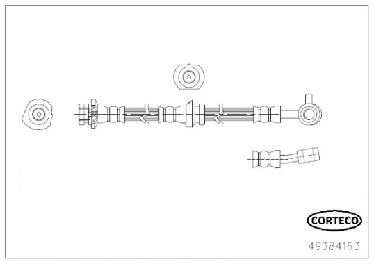 CORTECO 49384163 Flessibile del freno-Flessibile del freno-Ricambi Euro