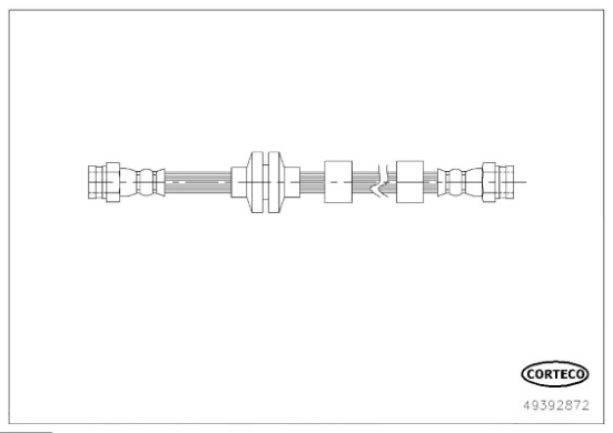 CORTECO 49392872 Flessibile del freno-Flessibile del freno-Ricambi Euro