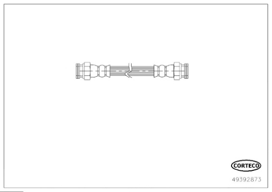 CORTECO 49392873 Flessibile del freno