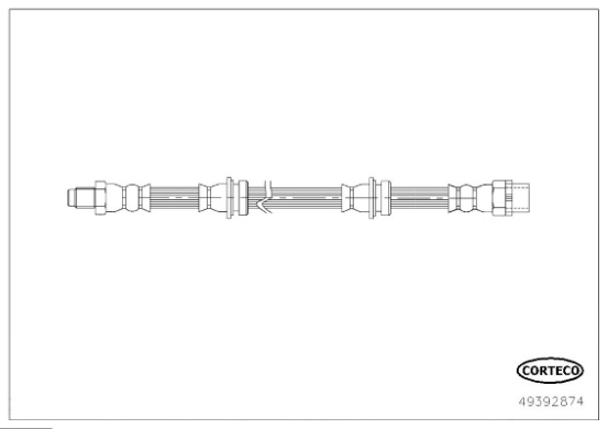 CORTECO 49392874 Flessibile del freno-Flessibile del freno-Ricambi Euro