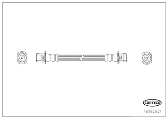 CORTECO 49392921 Flessibile del freno-Flessibile del freno-Ricambi Euro