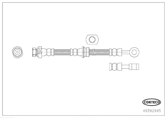 CORTECO 49392945 Flessibile del freno