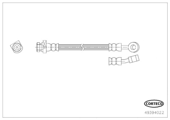 CORTECO 49394022 Flessibile del freno-Flessibile del freno-Ricambi Euro