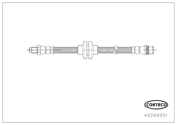 CORTECO 49394951 Flessibile del freno-Flessibile del freno-Ricambi Euro