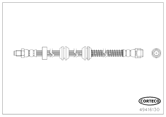 CORTECO 49416130 Flessibile del freno