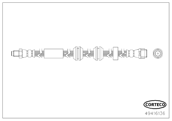 CORTECO 49416136 Flessibile del freno