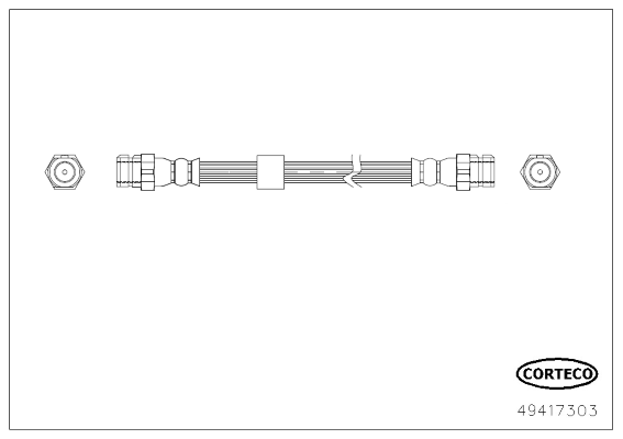 CORTECO 49417303 Flessibile del freno