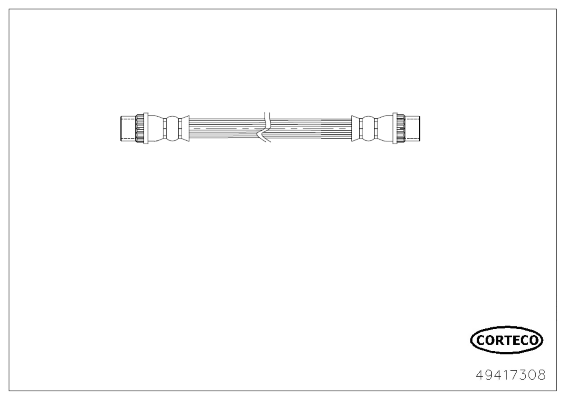 CORTECO 49417308 Flessibile del freno-Flessibile del freno-Ricambi Euro