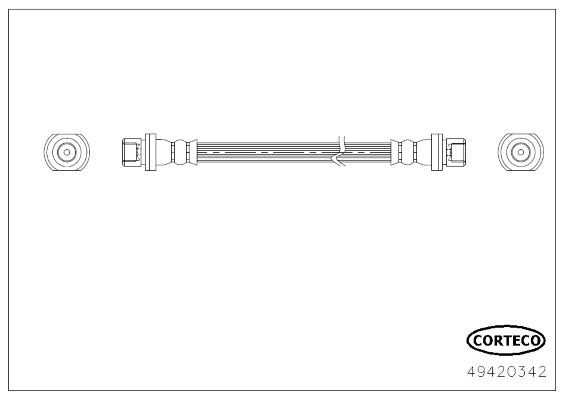 CORTECO 49420342 Flessibile del freno