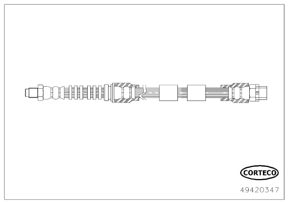 CORTECO 49420347 Flessibile del freno-Flessibile del freno-Ricambi Euro