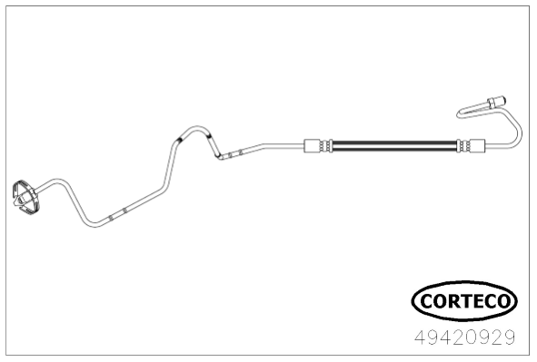 CORTECO 49420929 Flessibile del freno-Flessibile del freno-Ricambi Euro