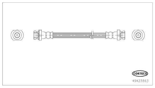 CORTECO 49423863 Flessibile del freno
