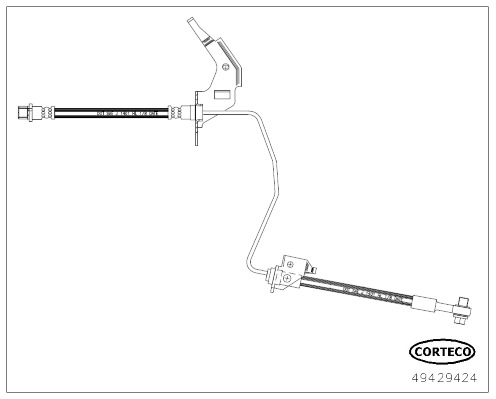 CORTECO 49429424 Flessibile del freno-Flessibile del freno-Ricambi Euro