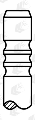 AE V34509 Βαλβίδα εξαγωγής for FORD