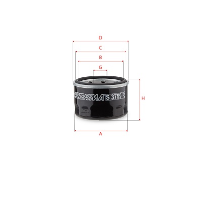 SOFIMA S 3759 R Filtro olio