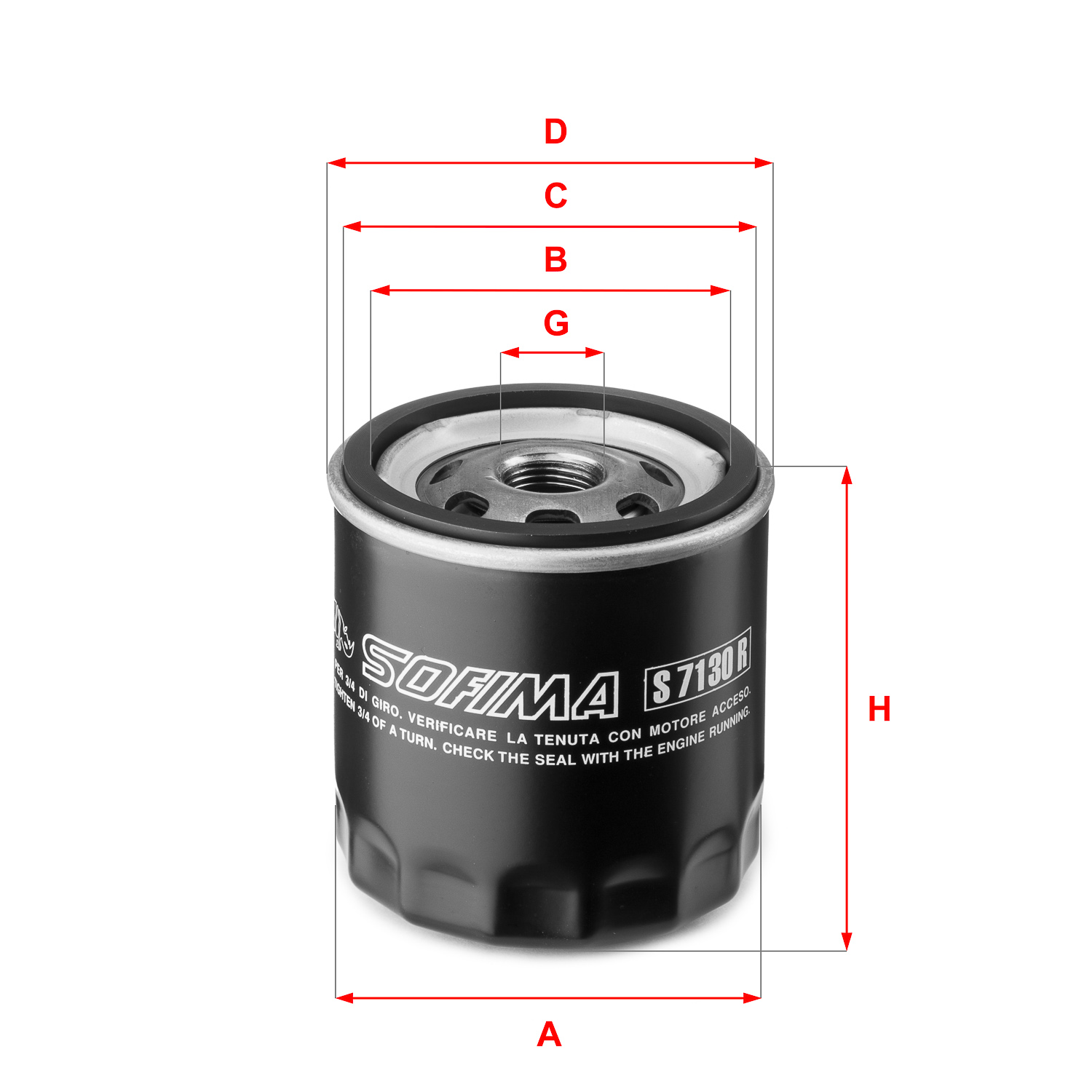 SOFIMA S 7130 R Filtro olio