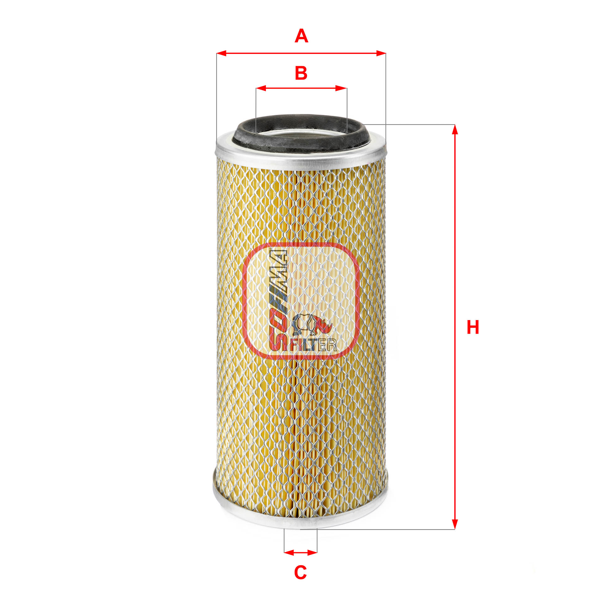 SOFIMA S 0650 A Air Filter for NISSAN VW