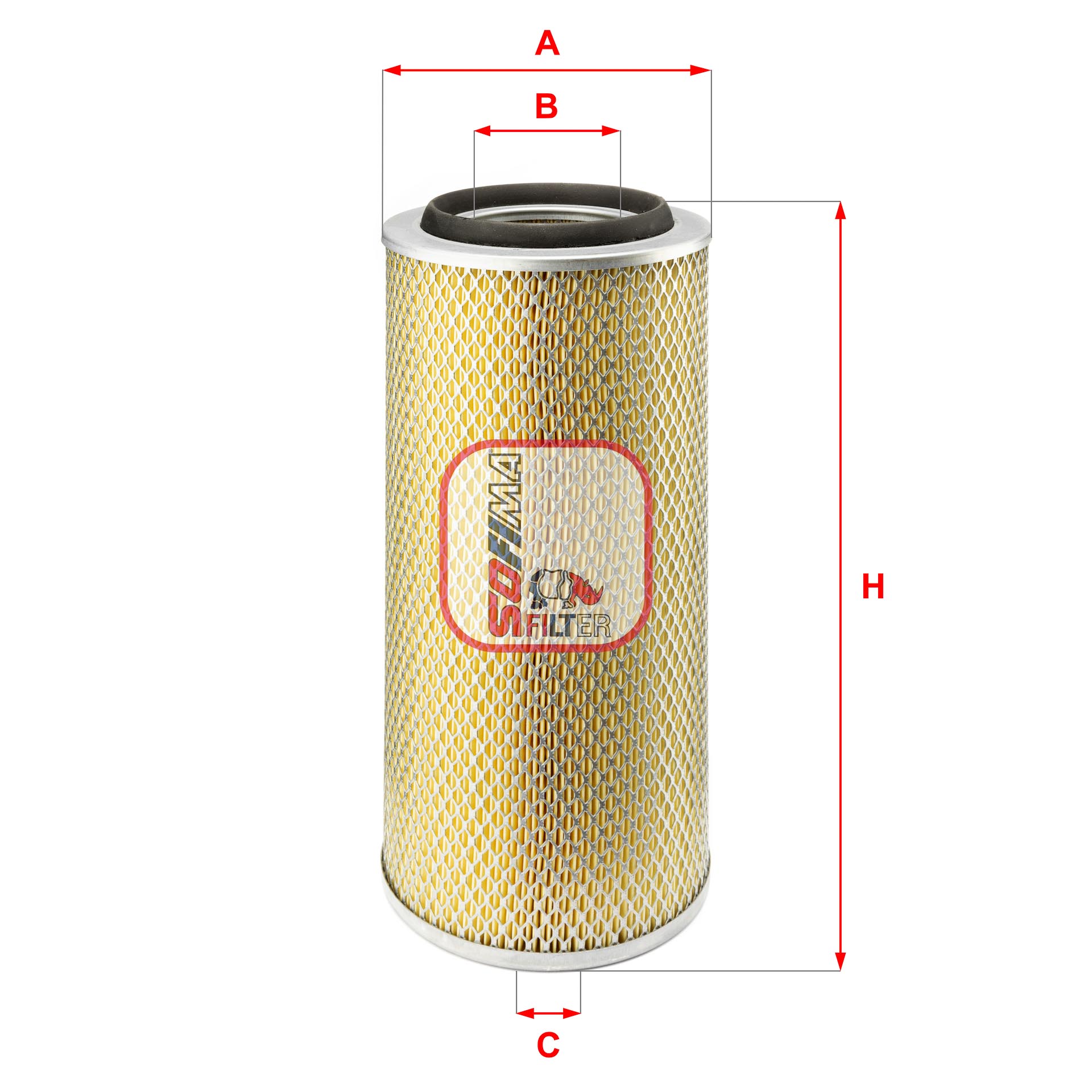 SOFIMA S 0950 A Air Filter for CHEVROLET DAF DEUTZ-FAHR IVECO MAN MERCEDES-BENZ RENAULT TRUCKS VW